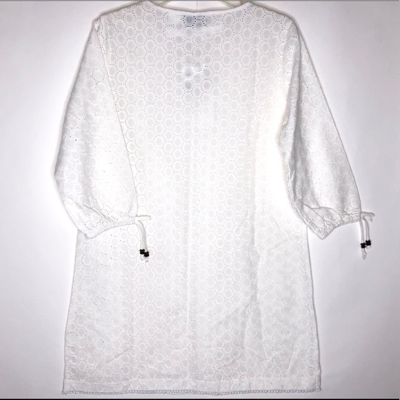 WHITE LONG SLEEVE DRESS - Picture 2 of 6